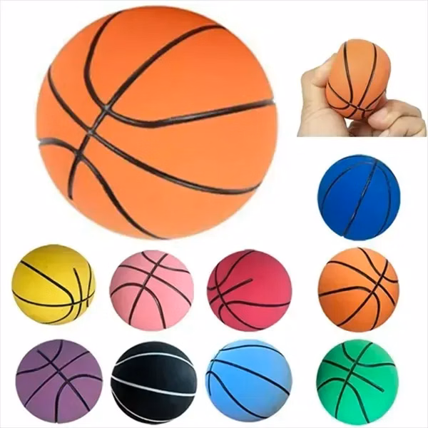 Custom Mini Elastic Rubber Basketball Bouncy Balls