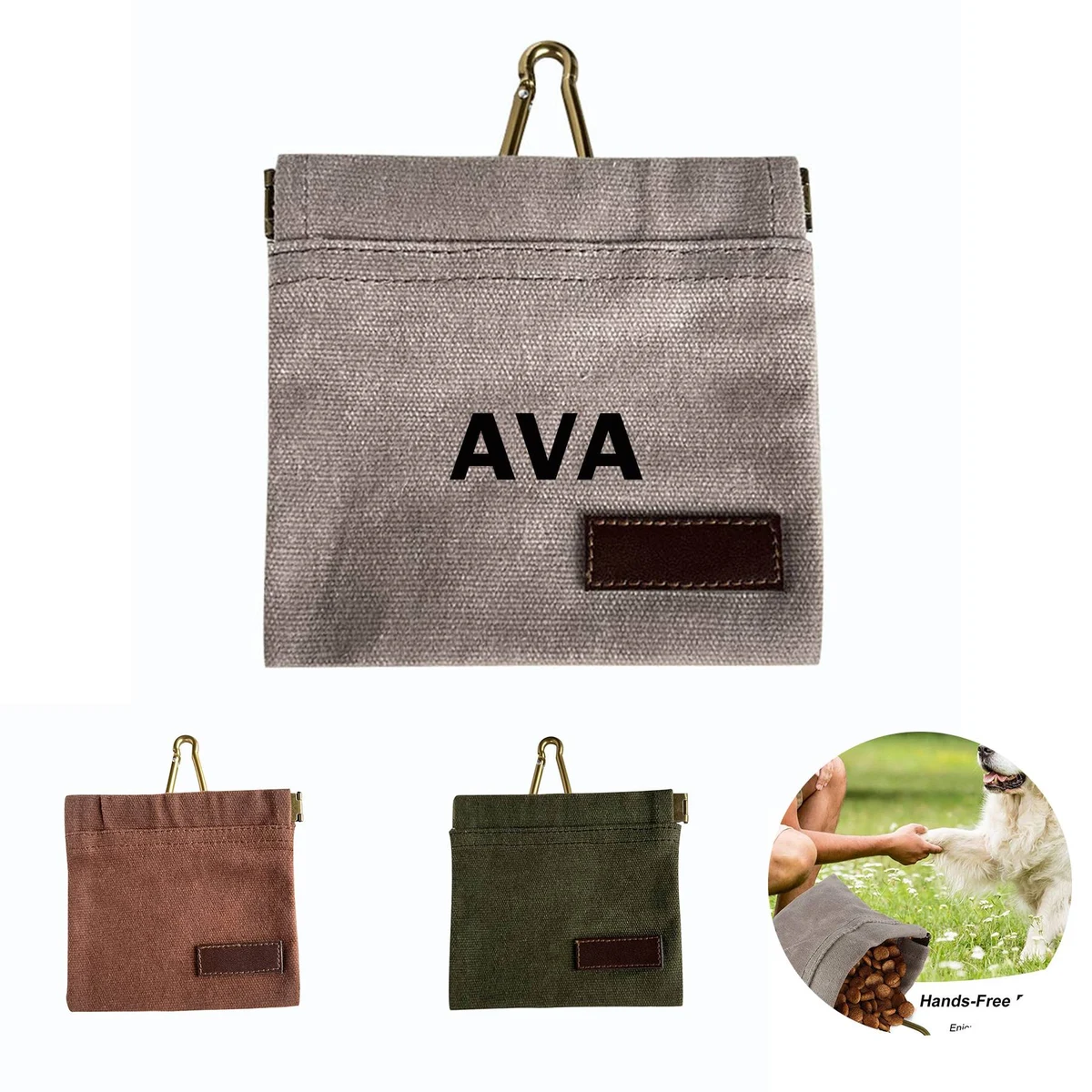 Outdoor Pet Feeding Belt Bag With Hook 1