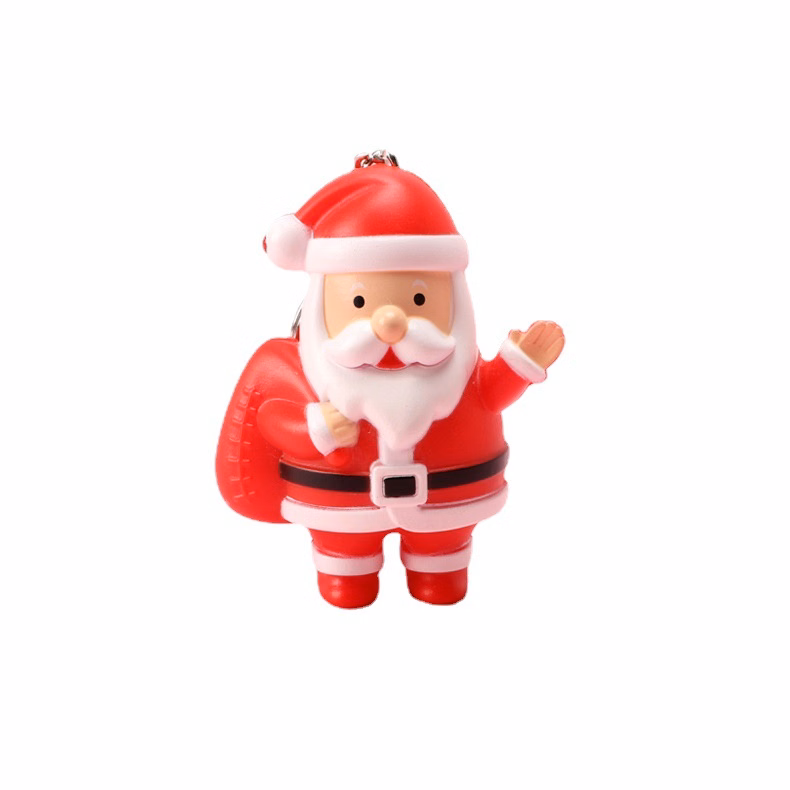 Light up Santa Claus Keychain