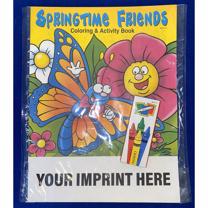 COLORING SET - Springtime Friends Coloring Book Fun Pack