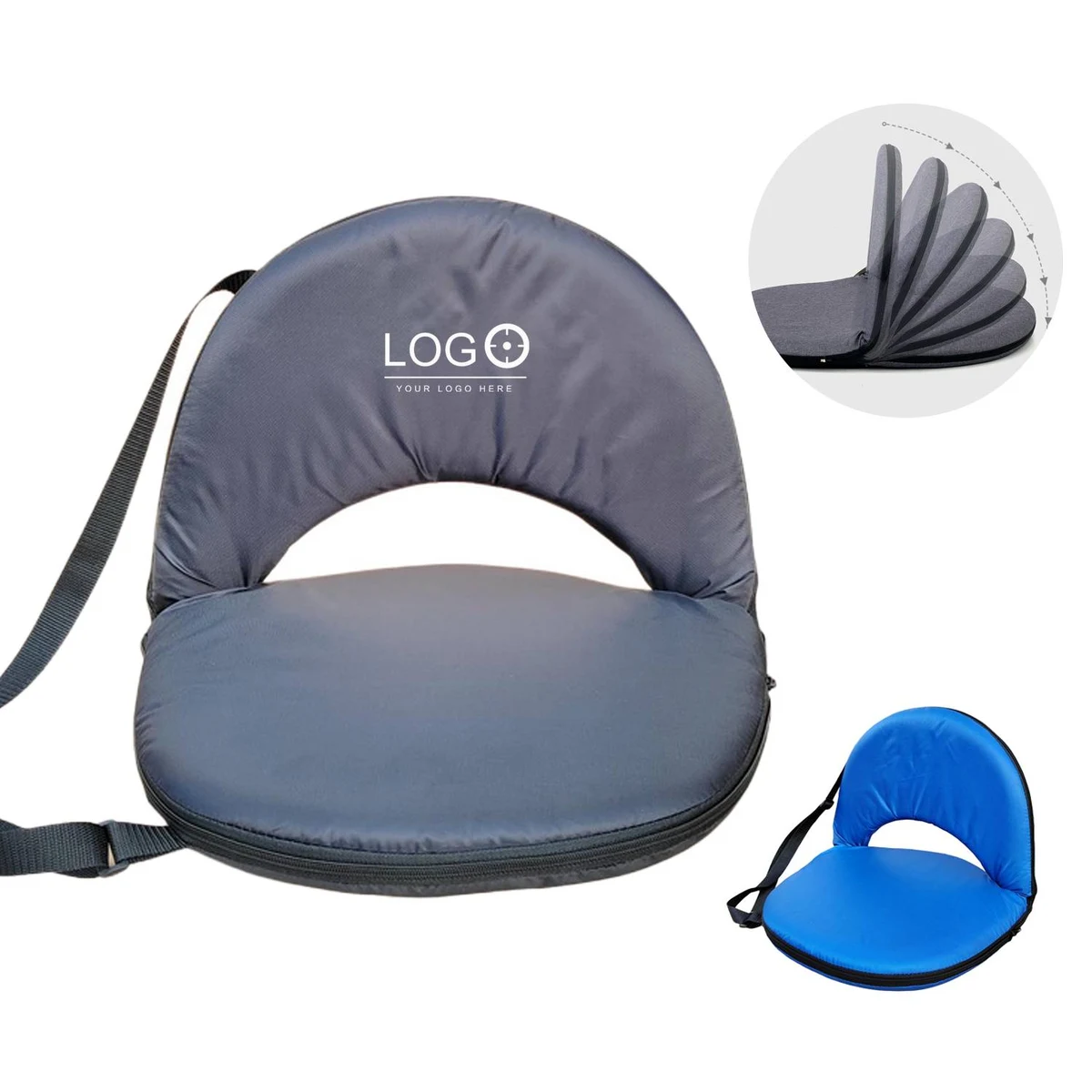 Foldable Floor Chair with Backrest 1