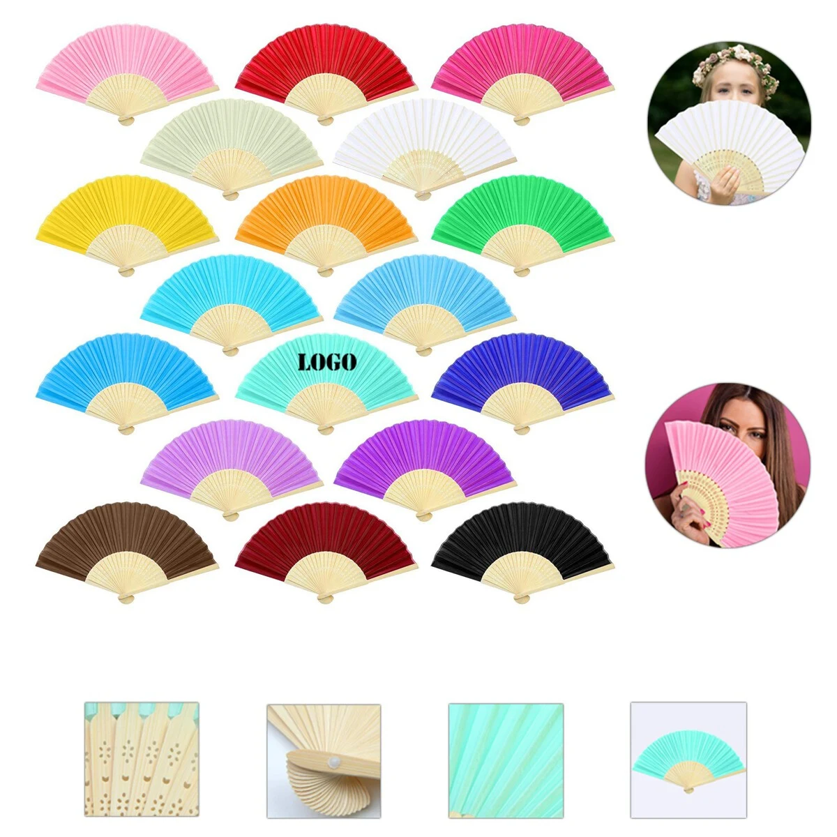 Bamboo Folding Fans 1