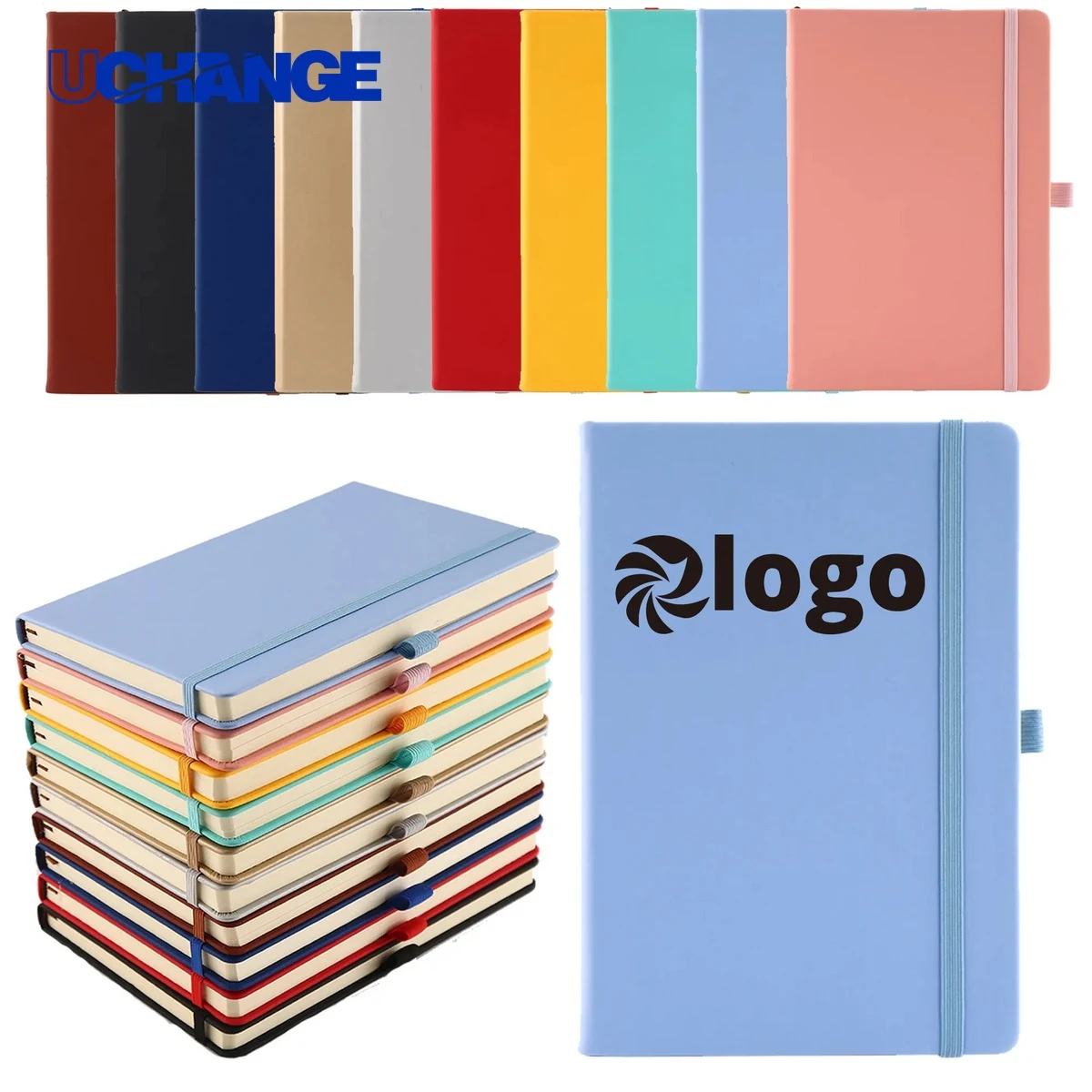 Functional Leather Notebook Journal with Pen Holder 1