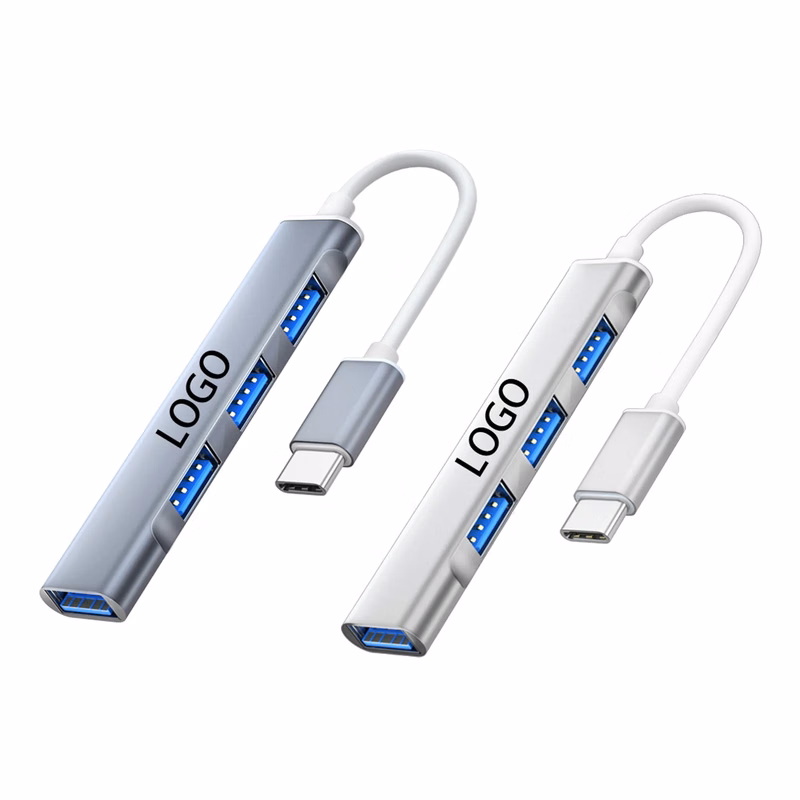 4-in-1 USB C Hub Adapter MOQ 100PCS