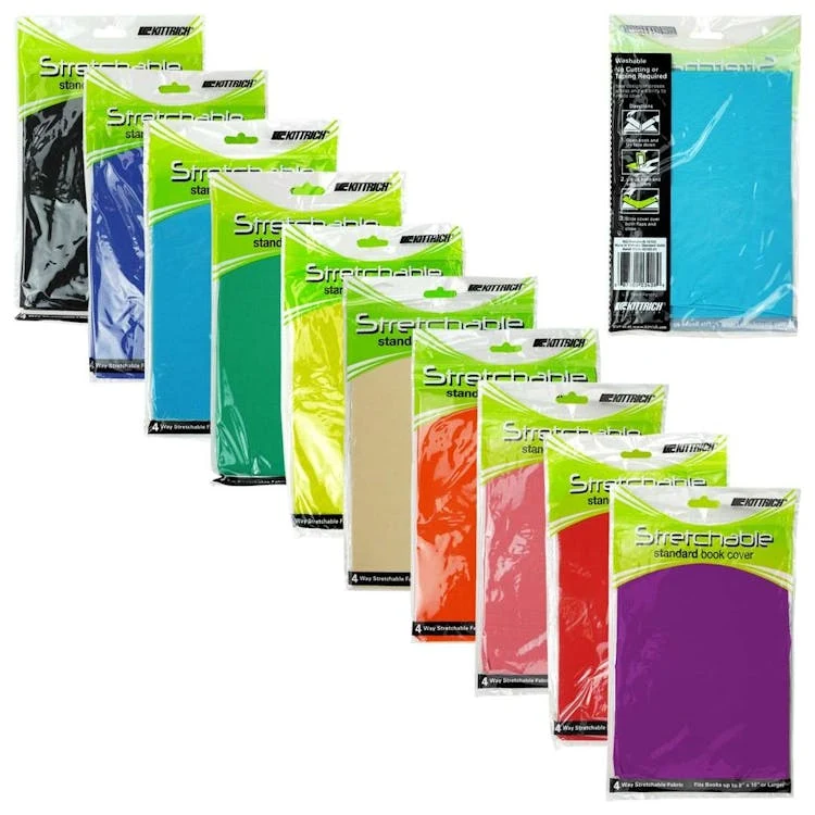 Soild Standard Book Covers - 10 Assorted Colors 1