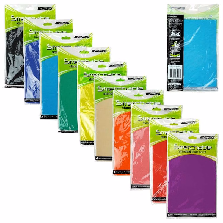Soild Standard Book Covers - 10 Assorted Colors