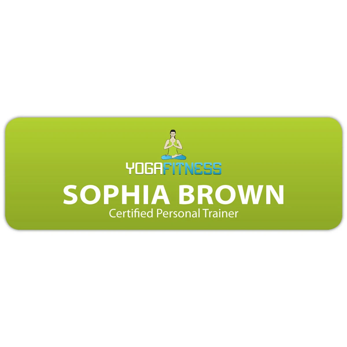 St. Paul Plastic Name Badge (Custom sized between 0 and 3 sq. in.) 1
