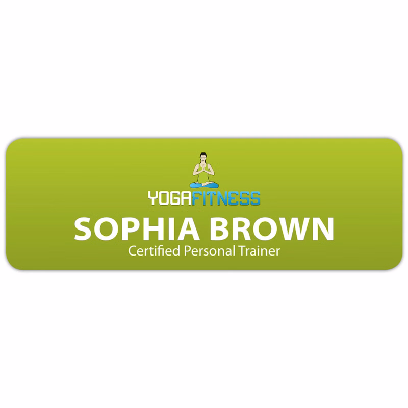 St. Paul Plastic Name Badge (Custom sized between 0 and 3 sq. in.)