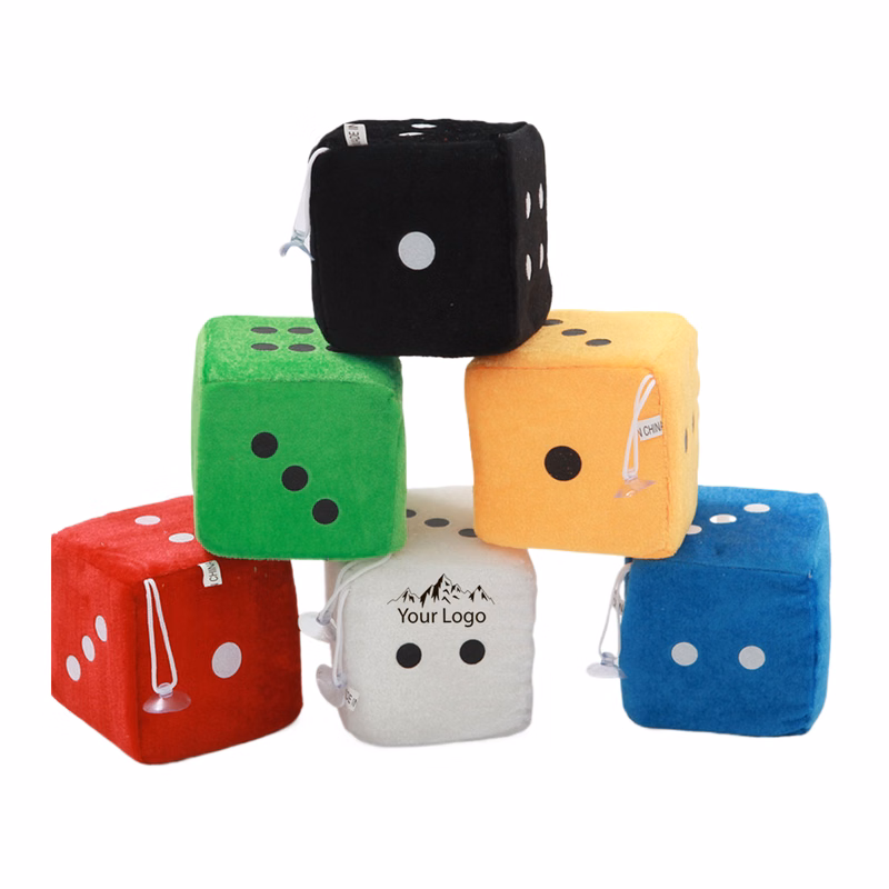 Fuzzy Dice Car Accessories Decompression Toy