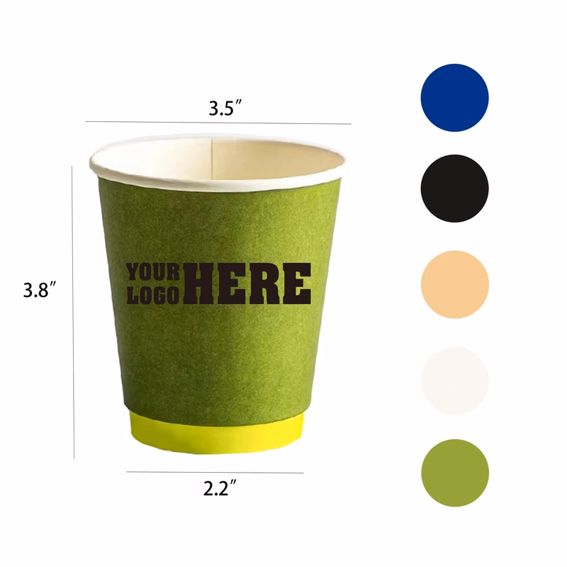 10oz Double-Wall Disposable Paper Drinks Cup