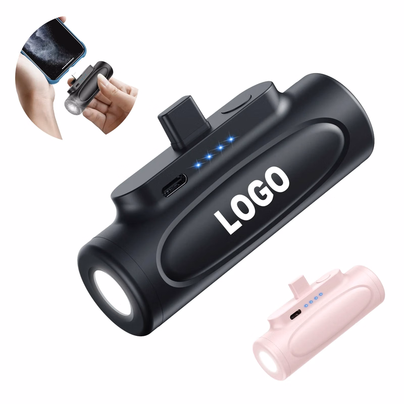 5000mAh Portable Power Bank With Flashlight