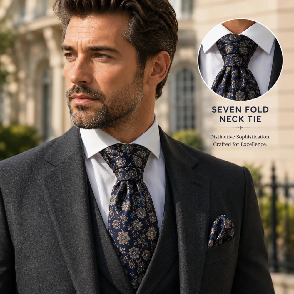 Seven Fold Polyester Silk Sublimation Neck Tie 1