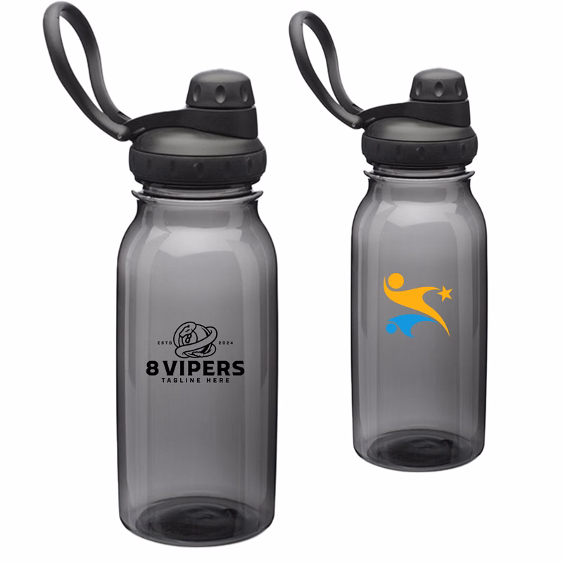 Plastic Water Bottles - 33 oz Sports Bottle w/ Spout Lid