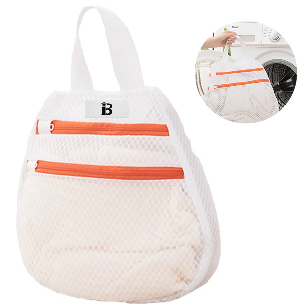 Polyester Mesh Laundry Bag w/ Double Zipper 1
