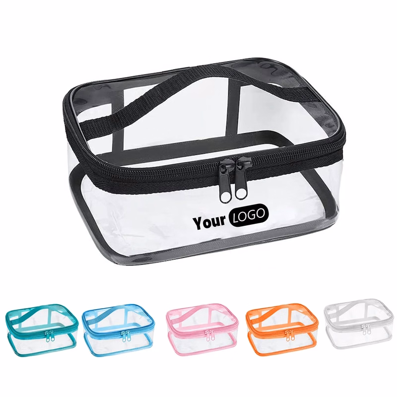 Makeup/Toiletry Bag Zipper/Handle Waterproof Transparent PVC