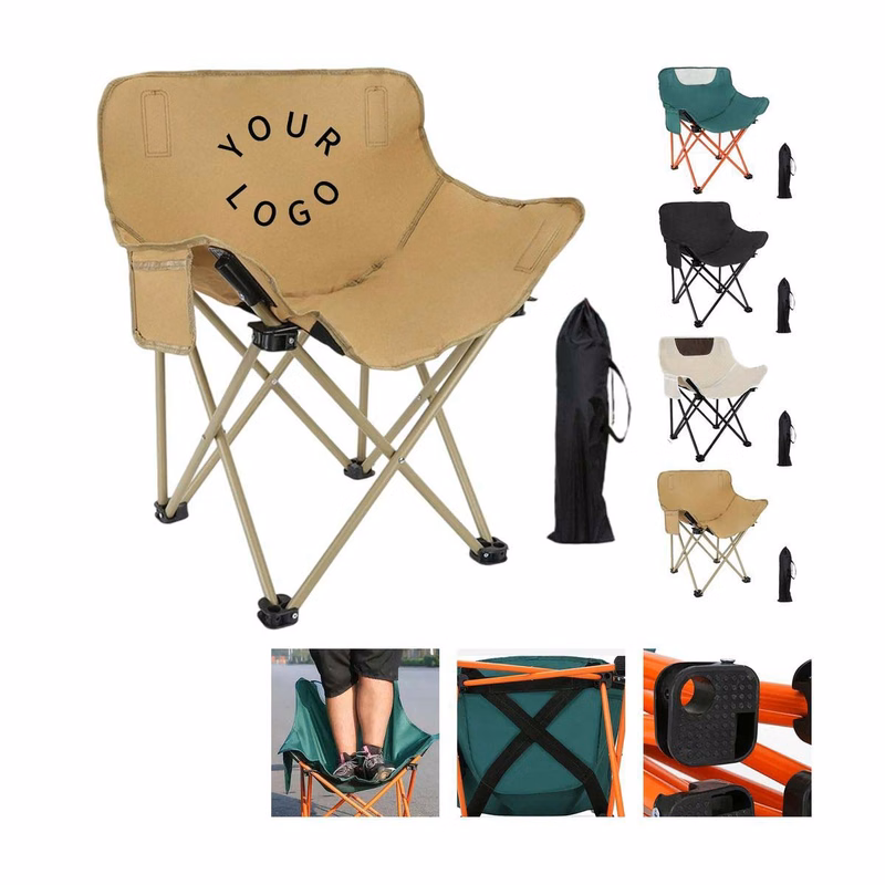 Outdoor Foldable Moon Chair with X Shape Base