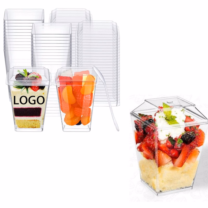 5 Oz Plastic Cake Dessert Cup MOQ 10pcs