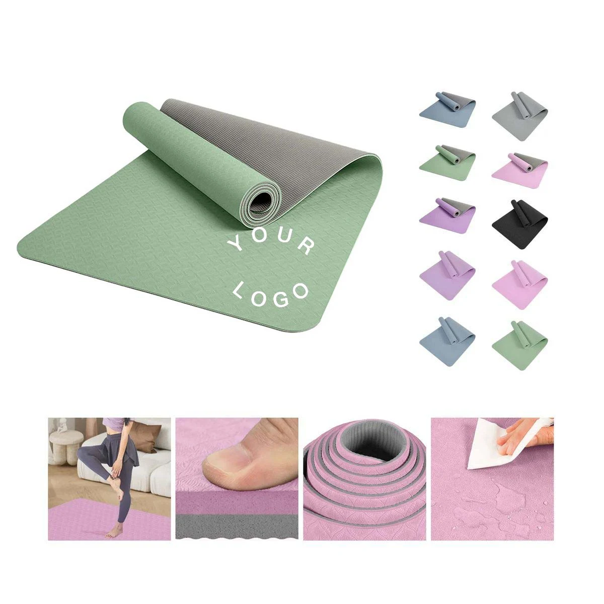 Durable TPE Yoga Mat for Studio and Home 1