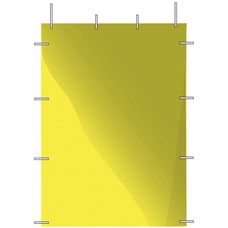 5 foot plain yellow side panel 1