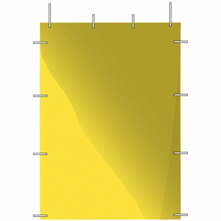 5 foot plain yellow side panel