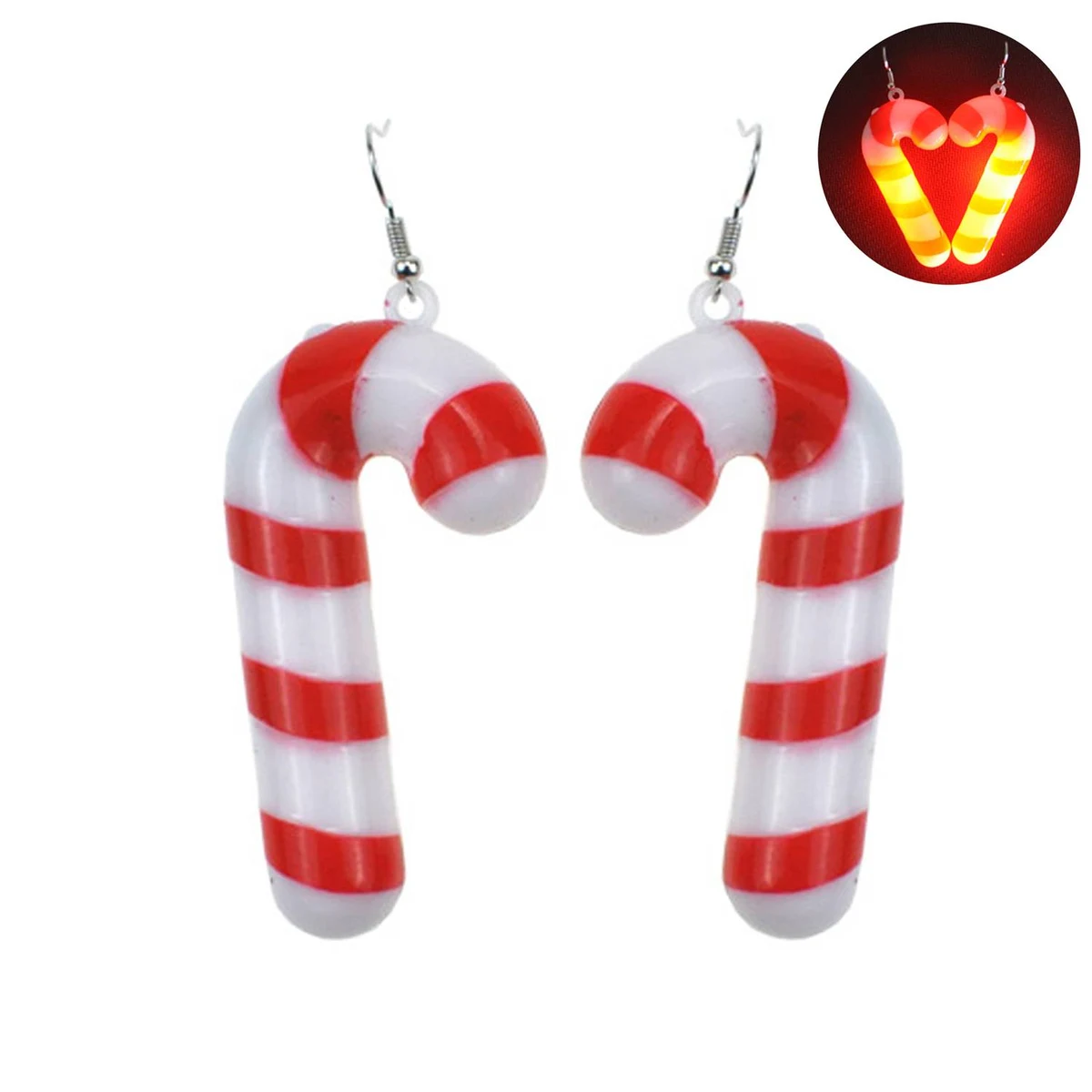 Christmas LED Lights Earrings 1