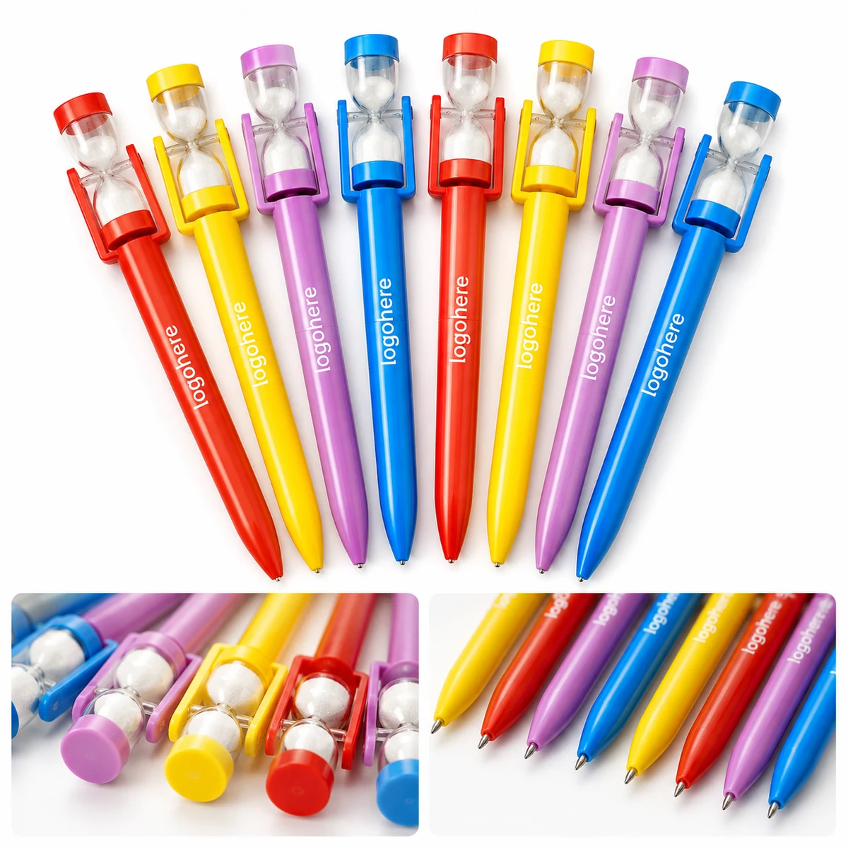 Custom Logo Hourglass Pen 1