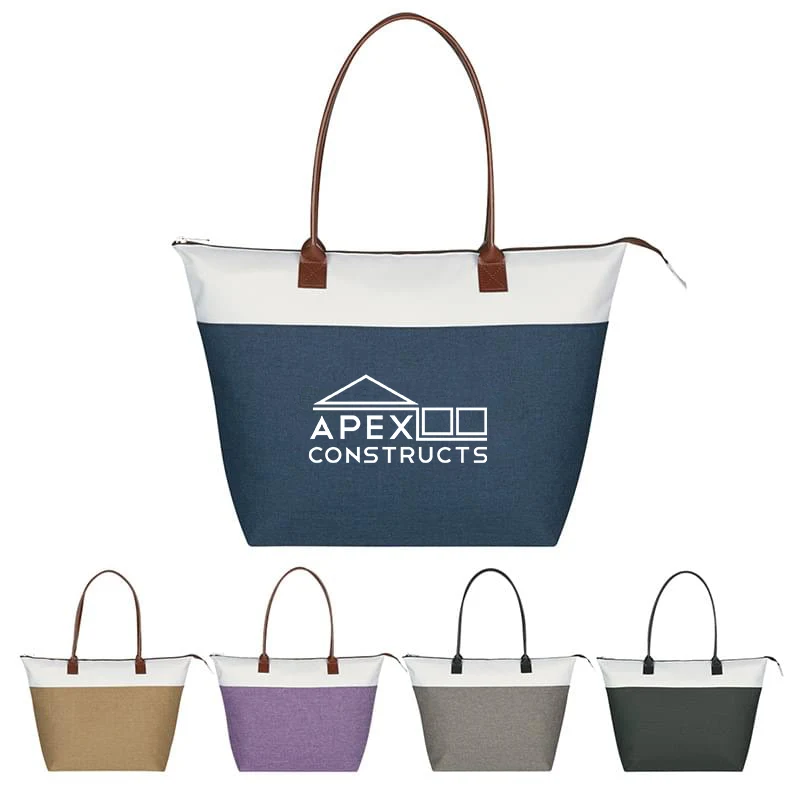Deluxe Tote Leatherette Tote Bag, custom tote bag with logo imprint 1