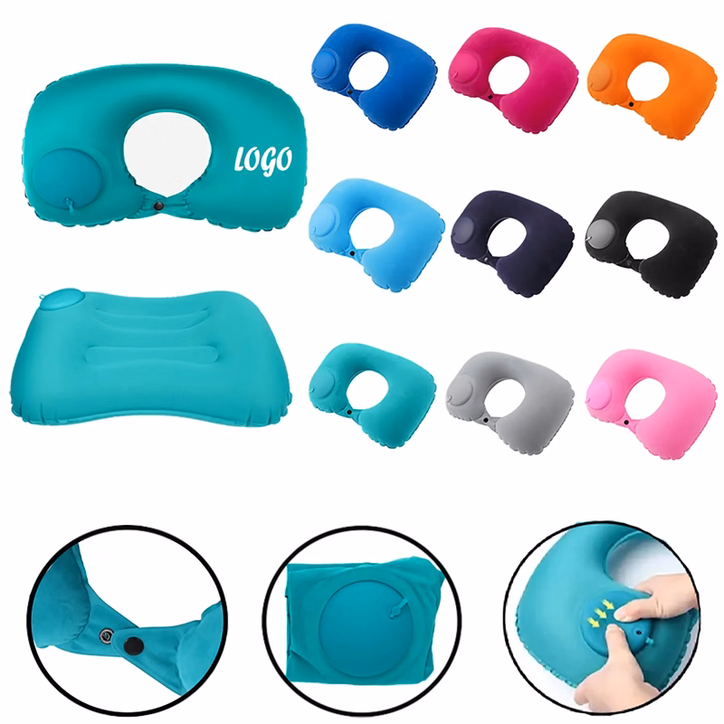 Inflatable Travel Neck Pillow with Easy Inflation