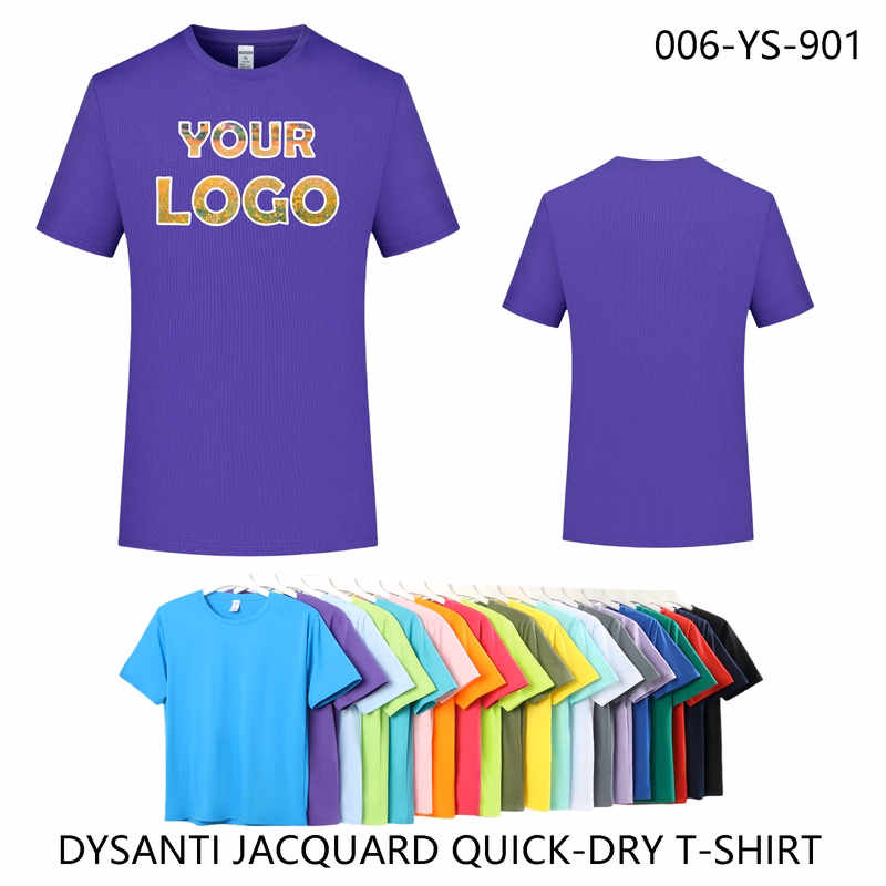 Breathable Dotted Dry Fit Tee - Eco-Friendly | DIY Logo Design