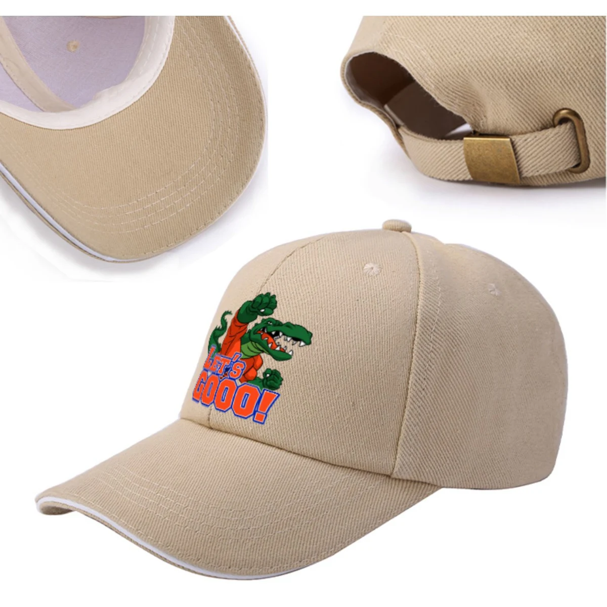 Constructured 6 Panel Sandwich Caps w/ Metal Tuck in Buckle 1