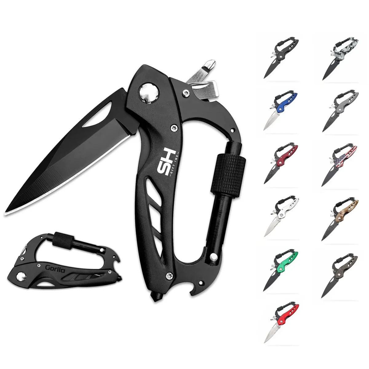 Multitool Carabiner With Folding Pocket Knife 1