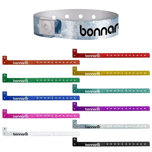 Custom Plastic Wristbands Snap Closure Tamper-Evident Design — Trade Show Access 1