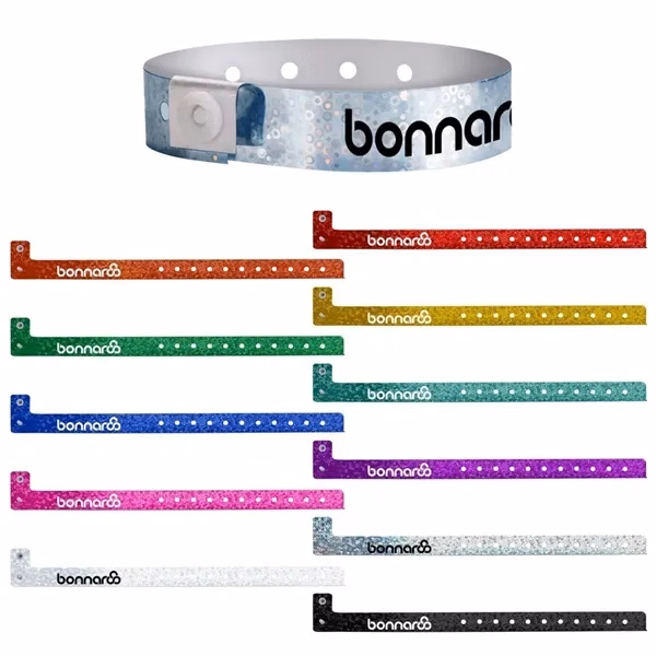 Custom Plastic Wristbands Snap Closure Tamper-Evident Design — Trade Show Access