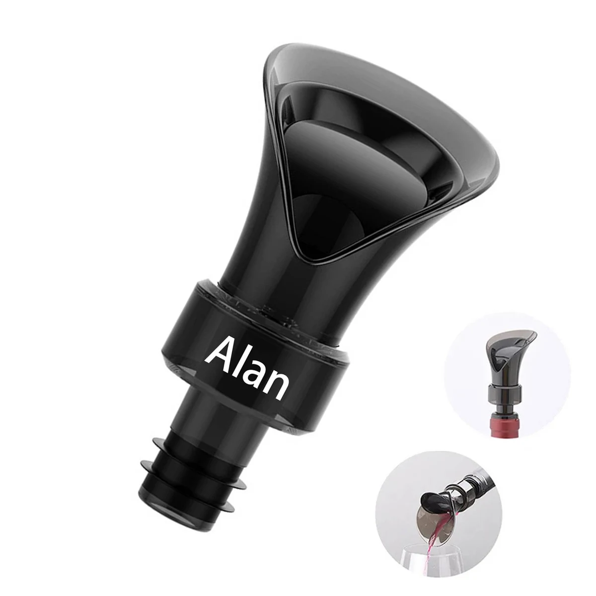 2-in-1Red wine vacuum stopper drinker 1