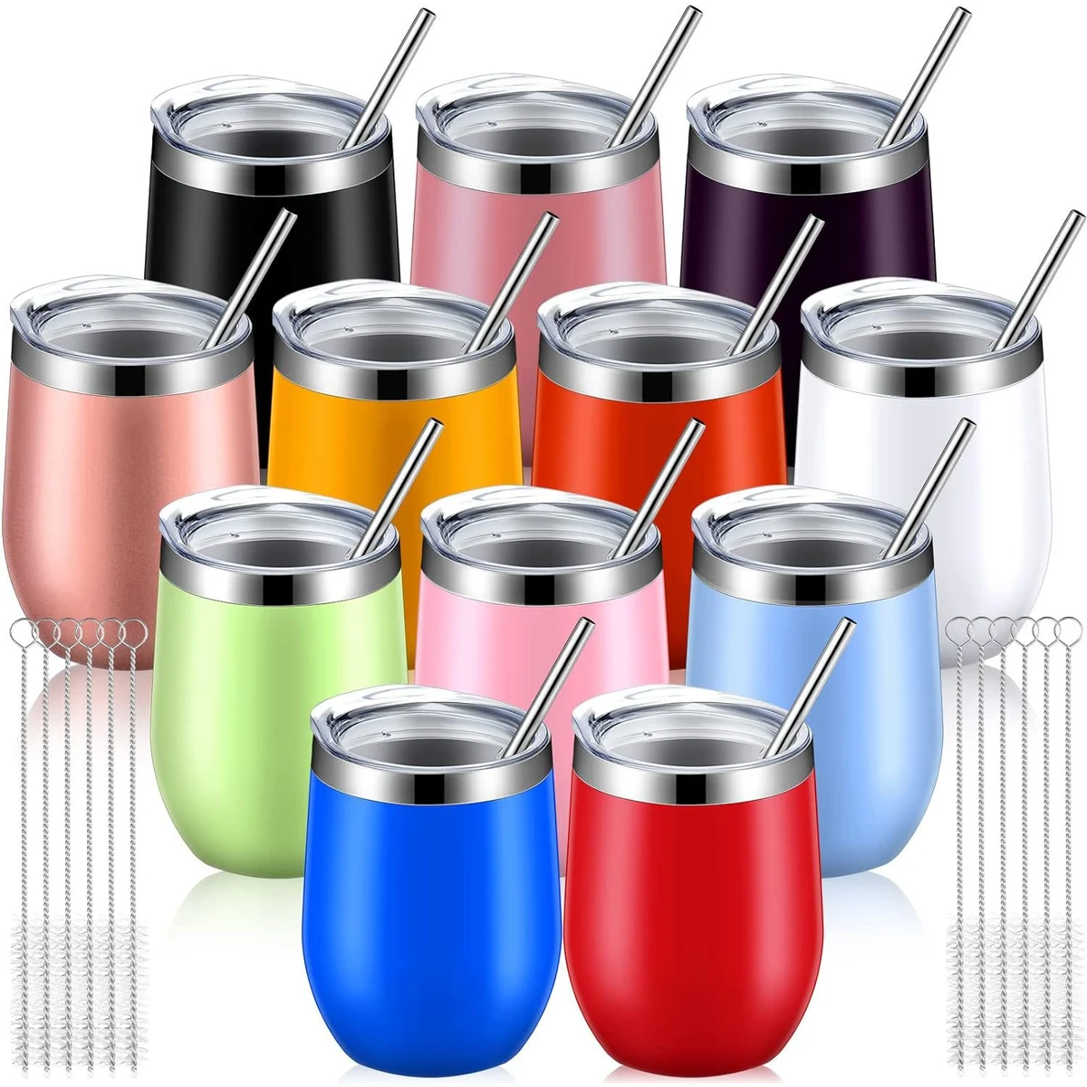 12 oz Vacuum Insulated Double Wall Travel Tumbler 1
