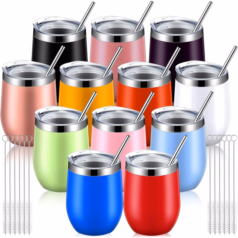 12 oz Vacuum Insulated Double Wall Travel Tumbler