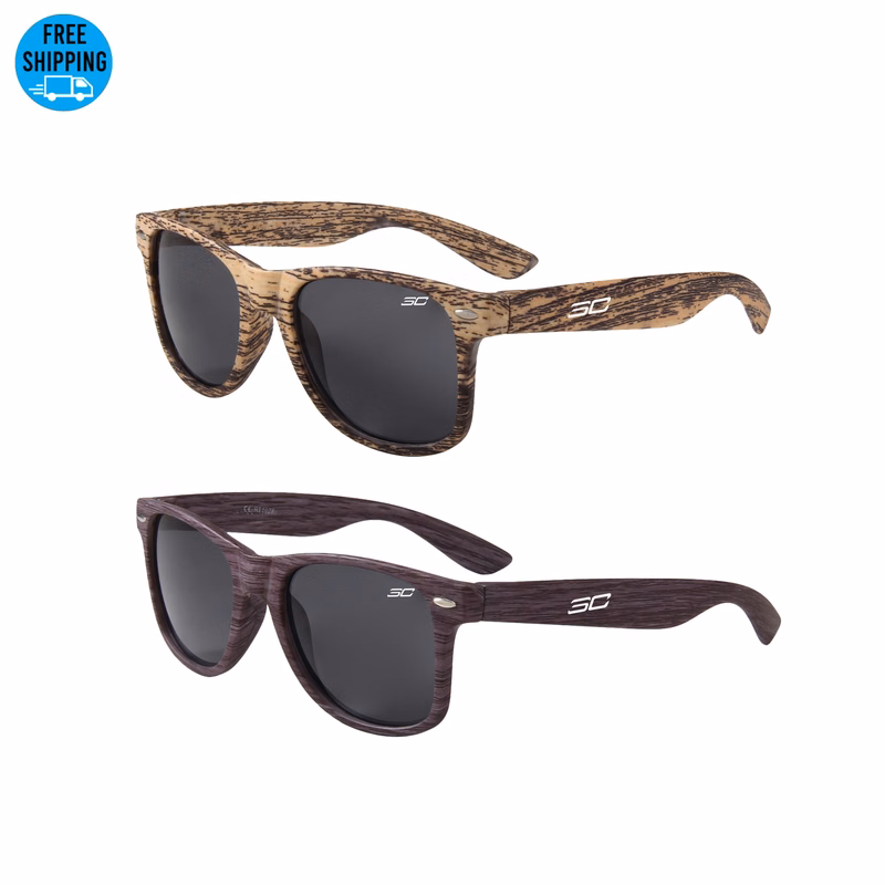Wood Grain Beach Sunglasses