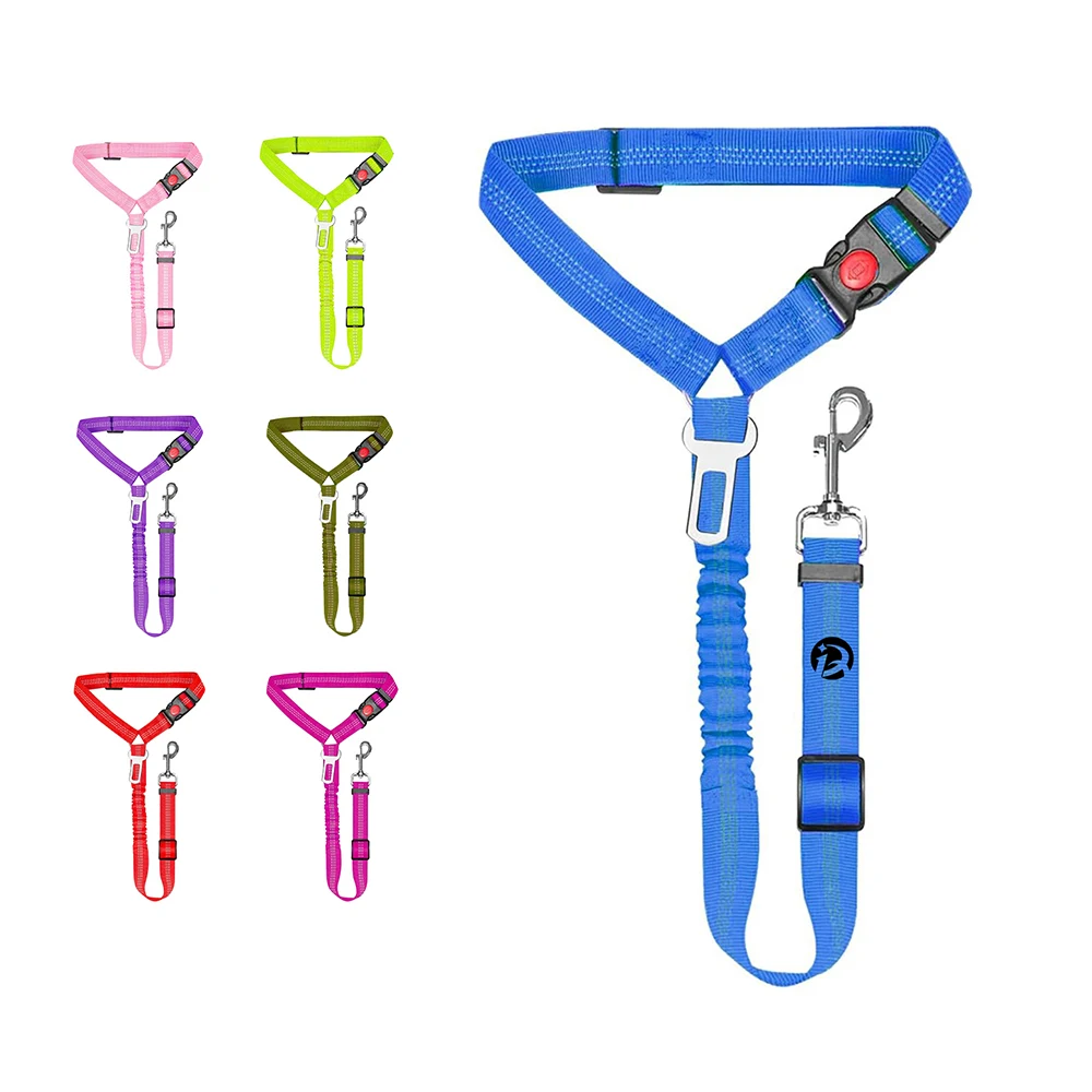 Pet Dog Car Seatbelt Leash 1