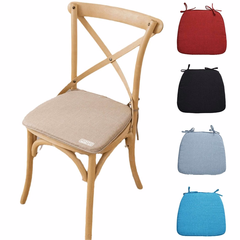 Polyester Universal Non-Slip Chair Seat Cushion w/ Tie