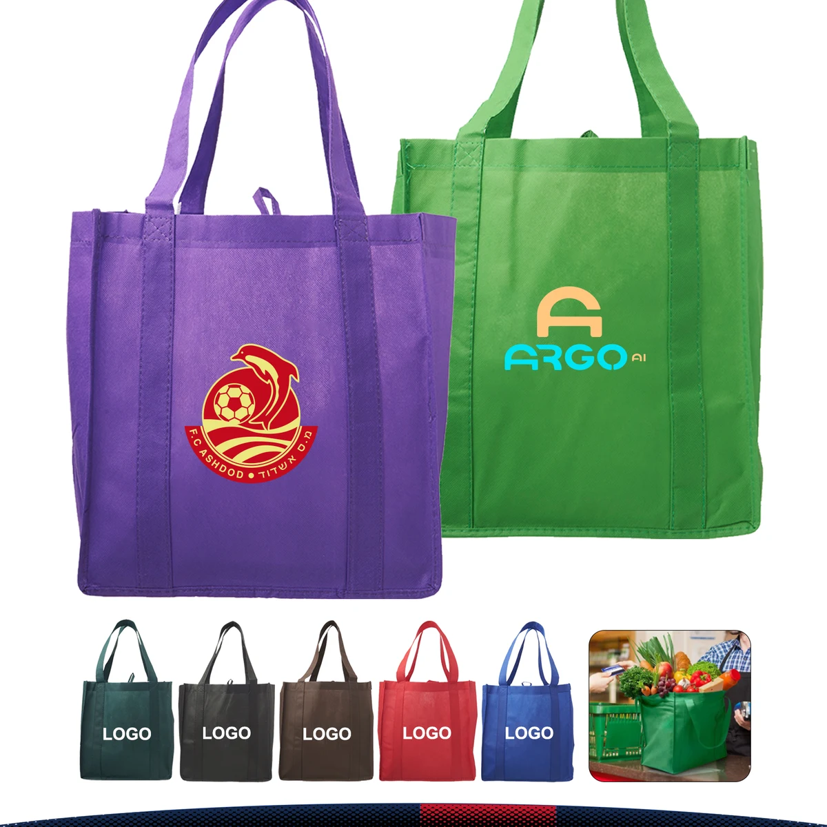 Arina Grocery Tote Bag 1