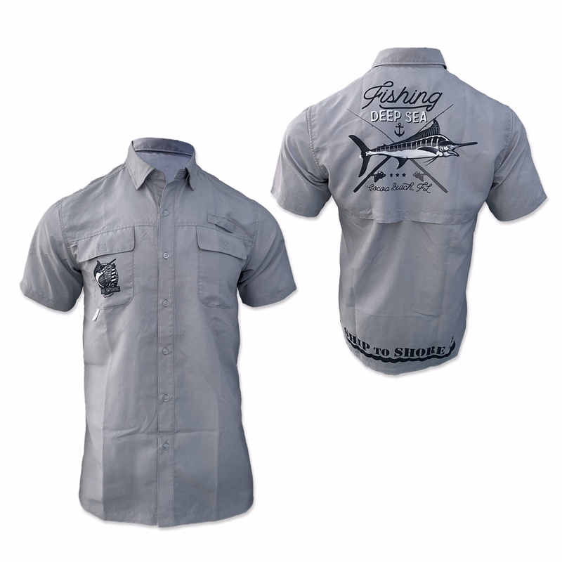 Men's Button Up SS Fishing Shirt