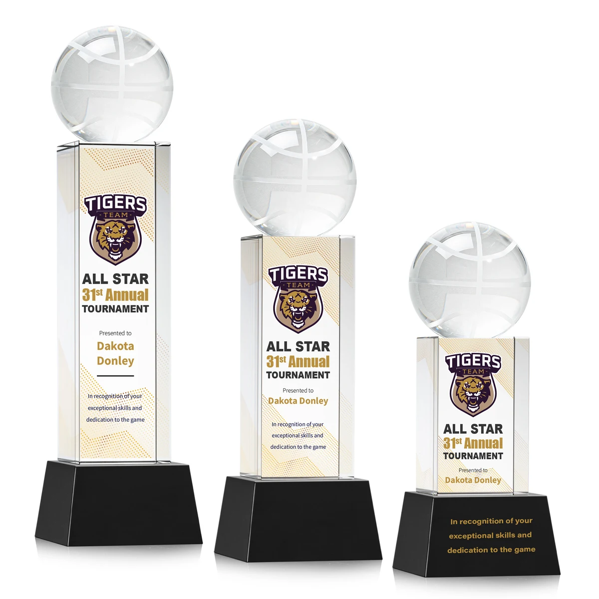 Basketball VividPrint™ Award on Belcroft - Black 1