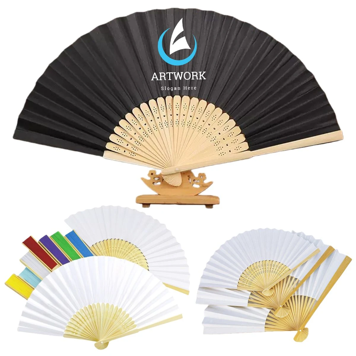 DIY Folding Paper Hand Fan 1