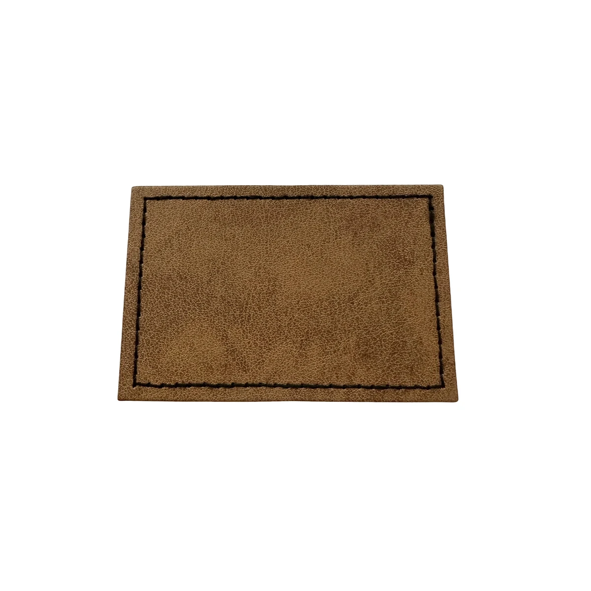 Sharp Edge Rectangle Leatherette Patch 1