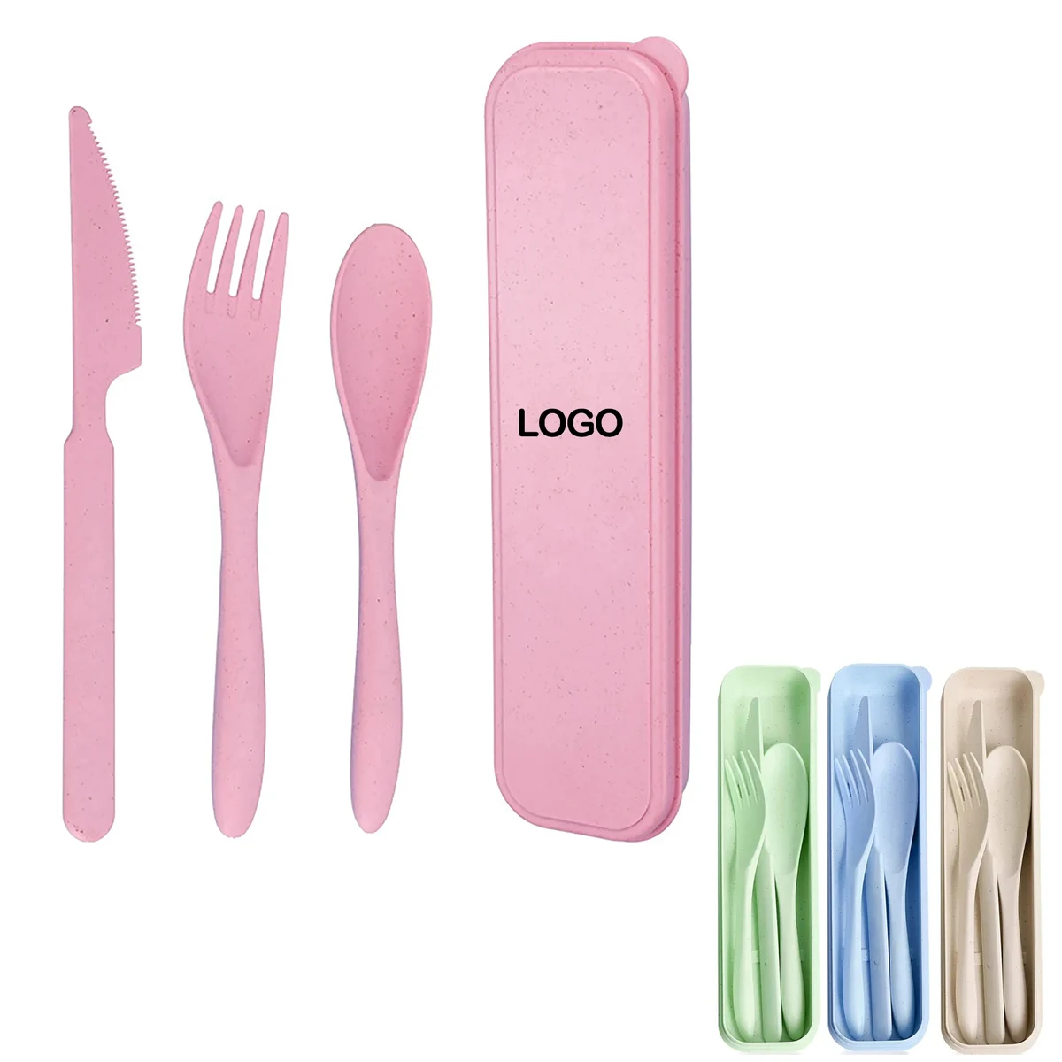 3 PCS Cutlery Portable Reusable Flatware Set 1