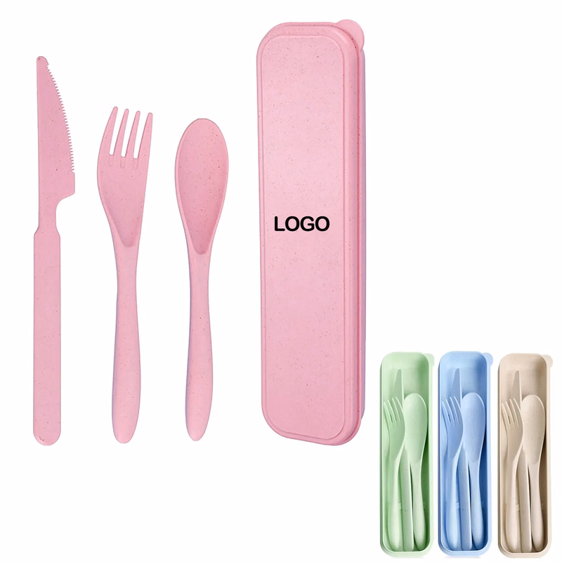 3 PCS Cutlery Portable Reusable Flatware Set