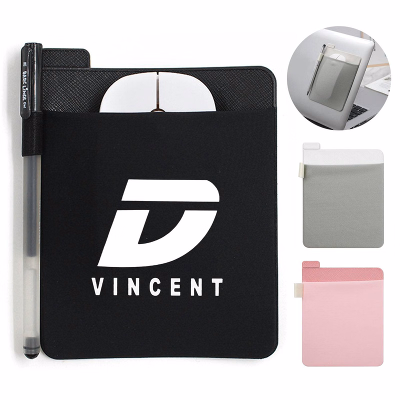 Reusable Stick-On Mouse Pouch w/ Pen Holder