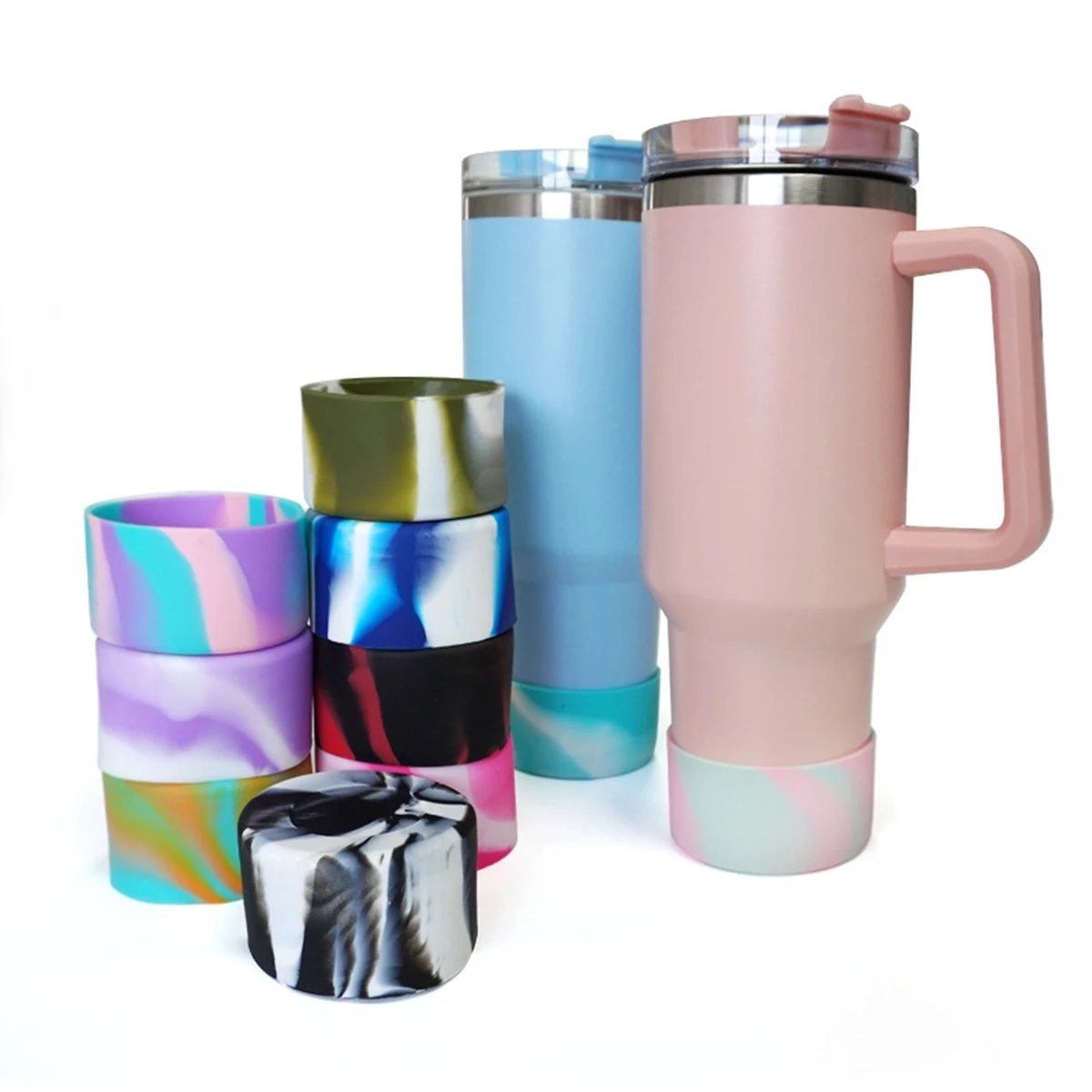 Colorful Silicone Bumper Boot for 40 Oz Tumbler 1