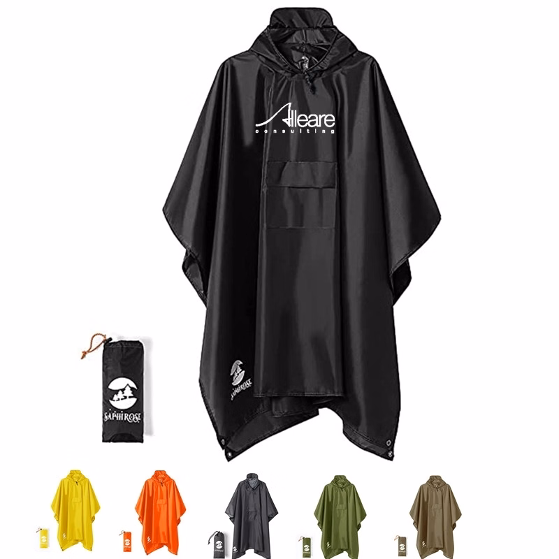 Rain Poncho, Raincoat Jacket For Adults With Closure bag