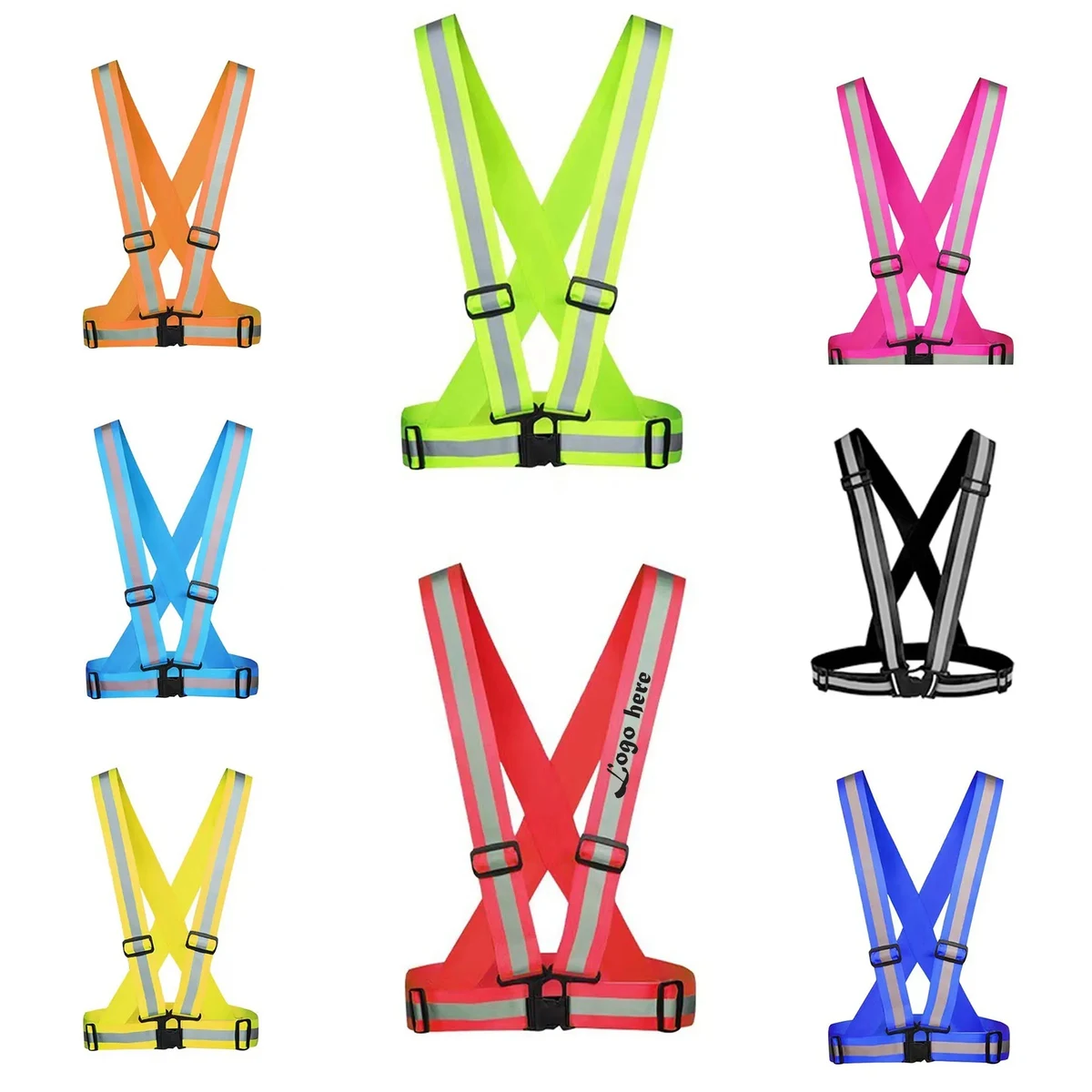 Adjustable & Elastic Reflective Vest 1
